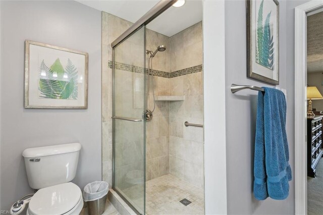 16 Windy Point Dr, Poquoson, VA 23662 - full bath with a stall shower and toilet
