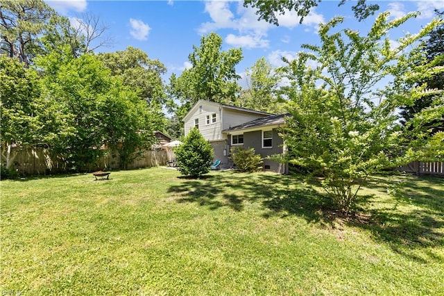 3701 Edinburgh Dr, Virginia Beach, VA 23452 - view of yard with an outdoor fire pit