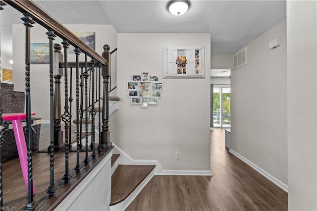 3701 Edinburgh Dr, Virginia Beach, VA 23452 - staircase with wood finished floors and baseboards
