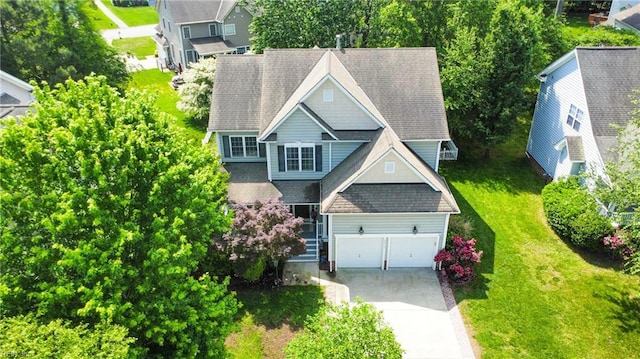 view from above of property