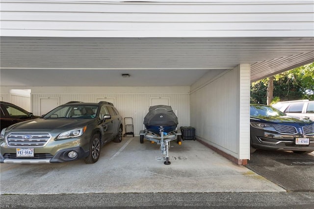 view of parking / parking lot