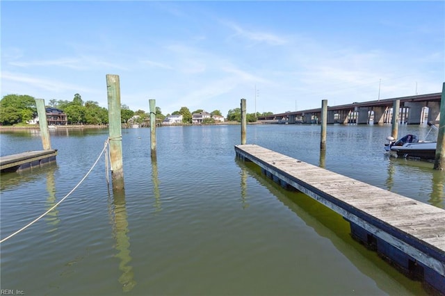 dock with a water view