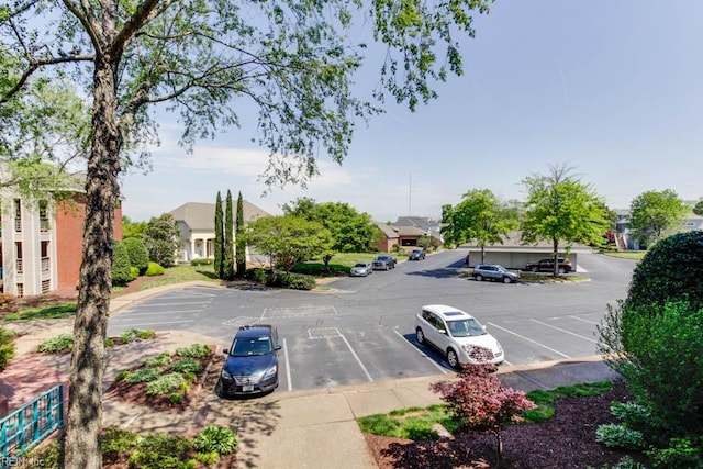 view of uncovered parking lot