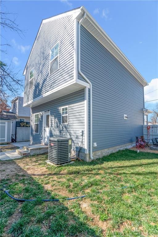 248 Pinner St, Suffolk, VA 23434 - back of house featuring central air condition unit