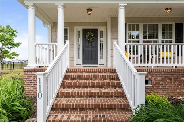110 Lands End Dr, Elizabeth City, NC 27909 - entrance to property featuring covered porch