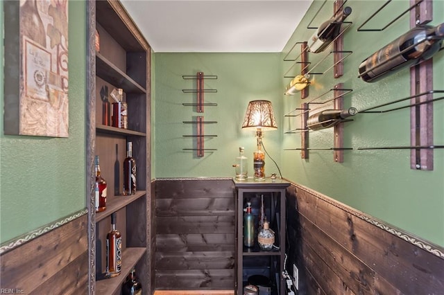 110 Lands End Dr, Elizabeth City, NC 27909 - wine cellar with wainscoting and wood walls