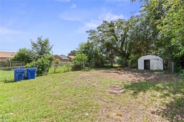 819 Lincoln St, Portsmouth, VA 23704 - view of yard with a storage shed and an outdoor structure