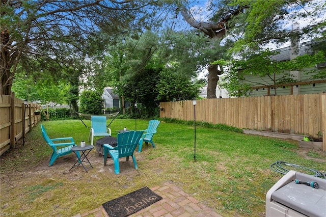 view of yard