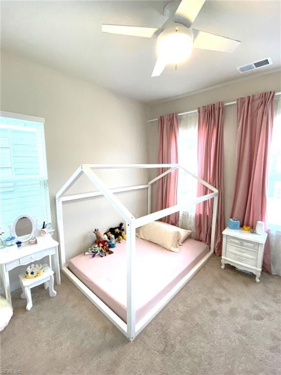 1011 Gabion Way, Chesapeake, VA 23323 - carpeted bedroom with a ceiling fan