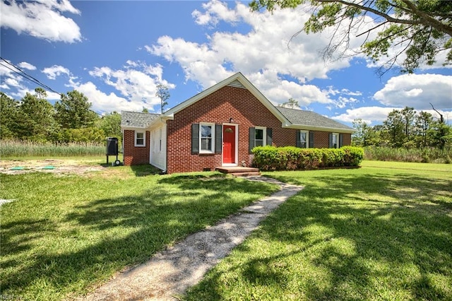 2111 Jenkins Neck Rd, Hayes, VA 23072 - view of front facade featuring brick siding and a front yard