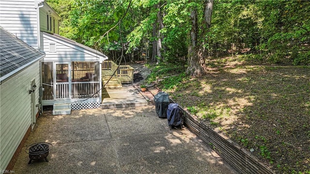 6 Hastings Ln, Williamsburg, VA 23188 - view of yard featuring a patio and a deck