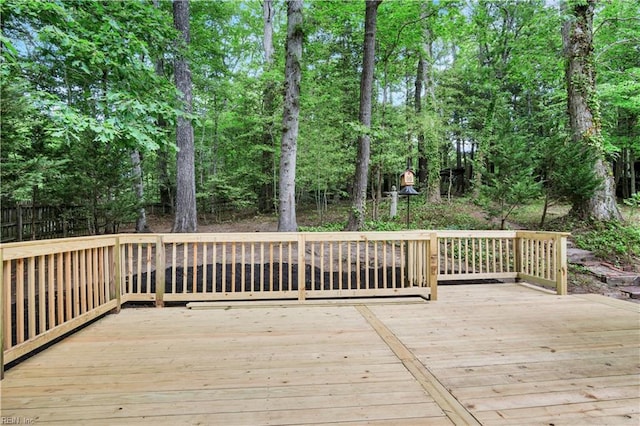 6 Hastings Ln, Williamsburg, VA 23188 - deck featuring view of wooded area