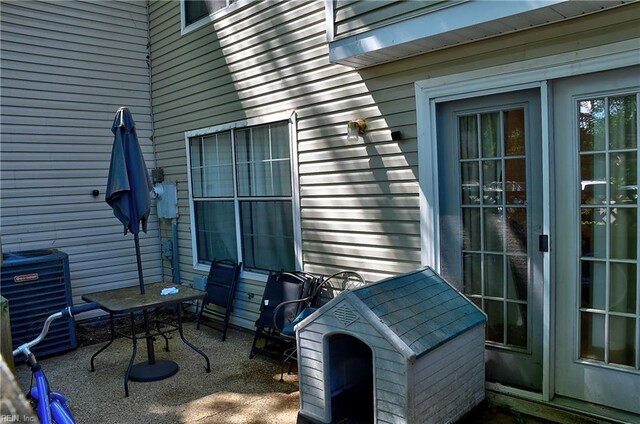 841 Masters Trl, Newport News, VA 23602 - view of patio featuring central air condition unit