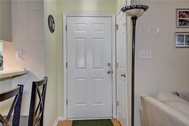 841 Masters Trl, Newport News, VA 23602 - doorway to outside featuring light wood finished floors and baseboards