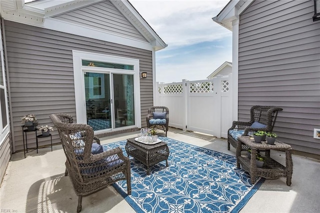 2000 Venture Way Unit B, Suffolk, VA 23434 - view of patio / terrace featuring fence and outdoor lounge area