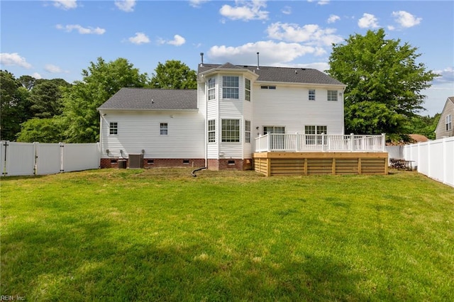 968 Speight Lyons Loop, Chesapeake, VA 23322 - back of house with a deck and crawl space