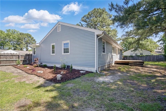 1133 Saint Julian Dr, Chesapeake, VA 23323 - view of home's exterior with a wooden deck