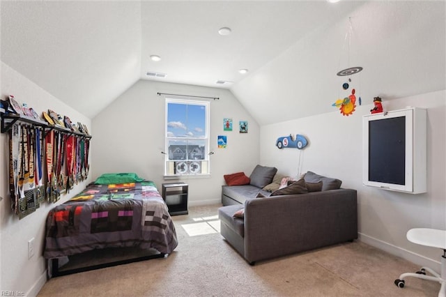 301 Sycamore Walk, Smithfield, VA 23430 - carpeted bedroom with lofted ceiling and baseboards