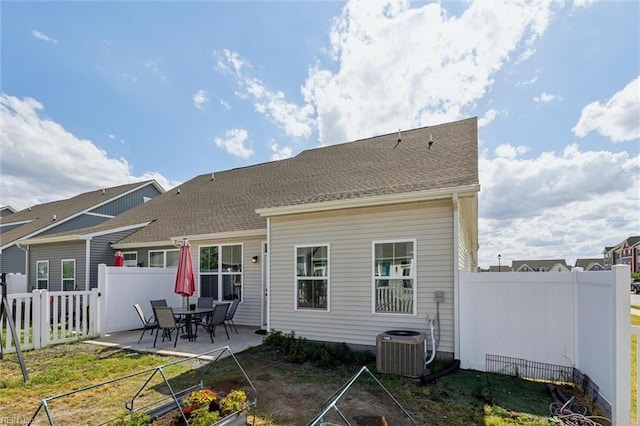 301 Sycamore Walk, Smithfield, VA 23430 - rear view of house featuring a patio area, a fenced backyard, and cooling unit