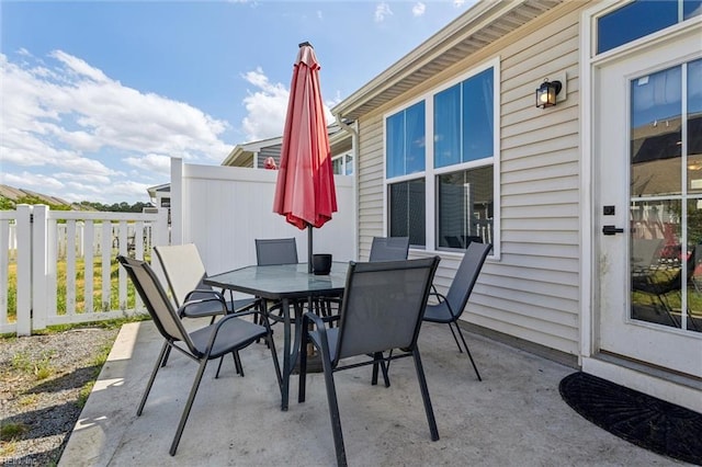 301 Sycamore Walk, Smithfield, VA 23430 - view of patio featuring fence and outdoor dining space