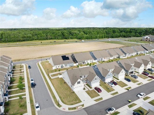 301 Sycamore Walk, Smithfield, VA 23430 - aerial perspective of suburban area featuring a heavily wooded area