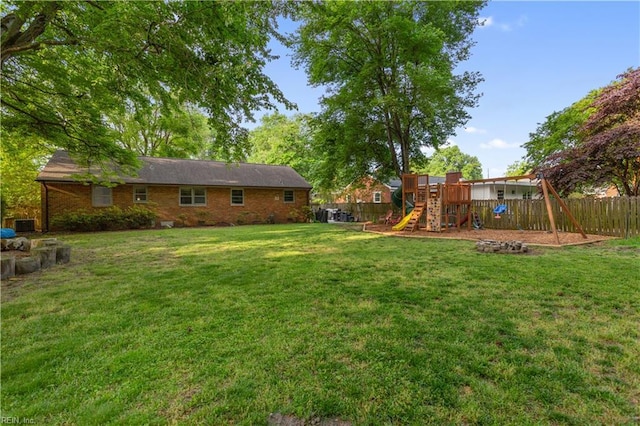 13 Omera Pl, Hampton, VA 23666 - view of yard featuring a playground