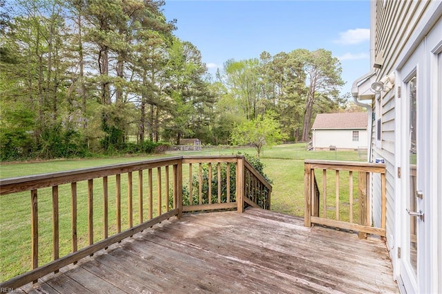 8209 Harlan Dr, Suffolk, VA 23436 - deck with a yard