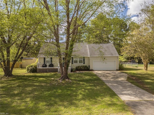 8209 Harlan Dr, Suffolk, VA 23436 - view of front of home featuring an attached garage and concrete driveway