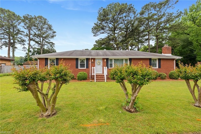 2916 Taylor Rd, Chesapeake, VA 23321 - ranch-style house with a chimney and brick siding