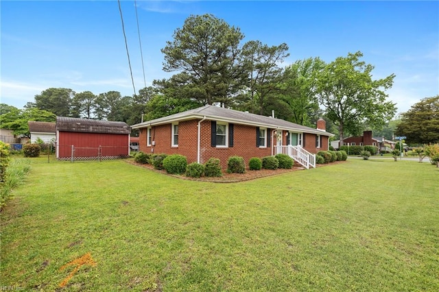 2916 Taylor Rd, Chesapeake, VA 23321 - view of property exterior featuring brick siding and a chimney