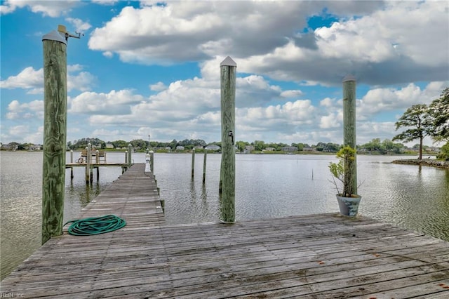 2509 Lone Pine Pt, Virginia Beach, VA 23451 - dock area featuring a water view