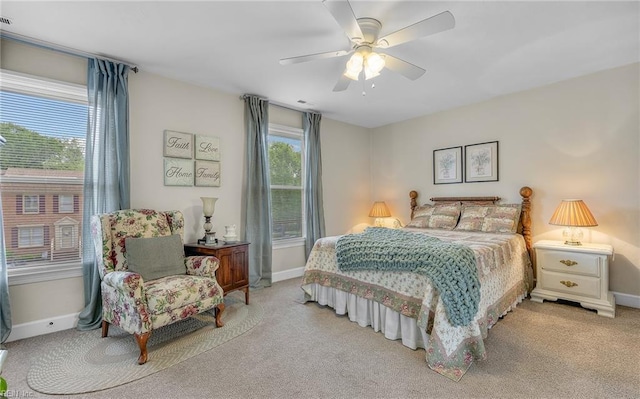 8 Riverview Ct, Suffolk, VA 23434 - bedroom with baseboards, carpet floors, and ceiling fan