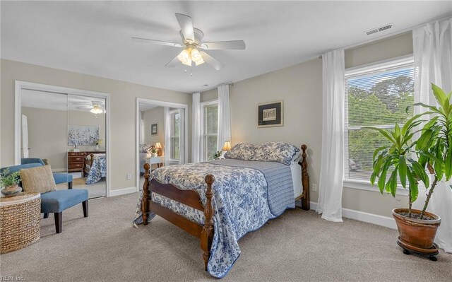 8 Riverview Ct, Suffolk, VA 23434 - carpeted bedroom with baseboards, a ceiling fan, and a closet
