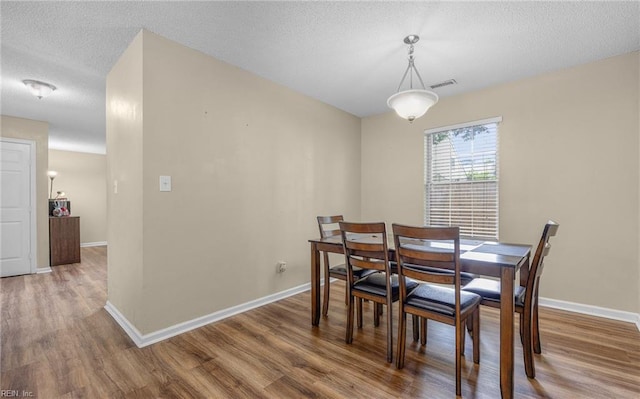 187 N Hunt Club Run, Newport News, VA 23608 - dining space featuring wood finished floors, baseboards, and a textured ceiling