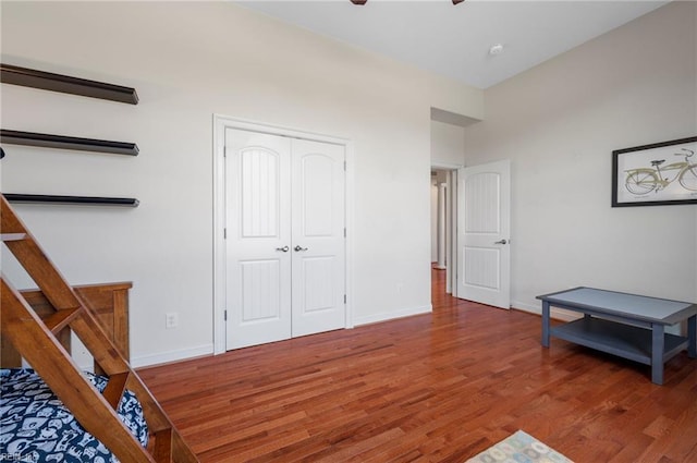 816 Dawson Cir, Chesapeake, VA 23322 - bedroom with wood finished floors, baseboards, a closet, and a ceiling fan