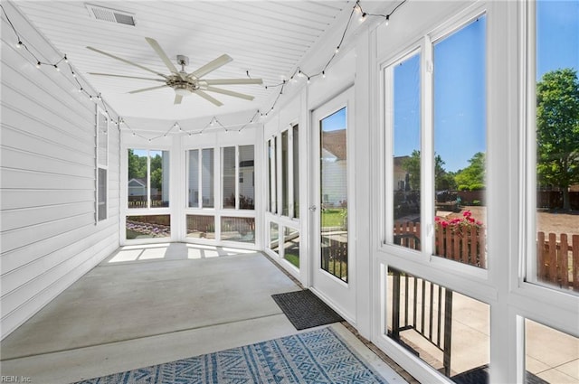 816 Dawson Cir, Chesapeake, VA 23322 - unfurnished sunroom with track lighting, concrete floors, and healthy amount of natural light