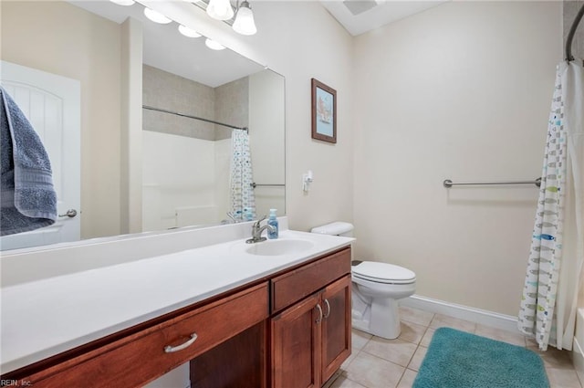 816 Dawson Cir, Chesapeake, VA 23322 - full bathroom featuring tile patterned flooring, vanity, toilet, and baseboards
