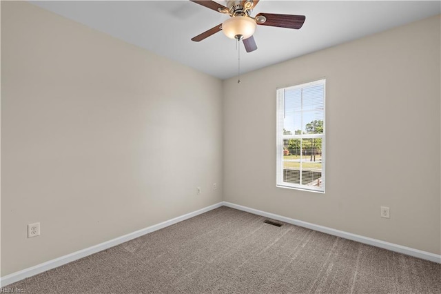 515 Battery Ave, Suffolk, VA 23434 - carpeted empty room with baseboards and a ceiling fan
