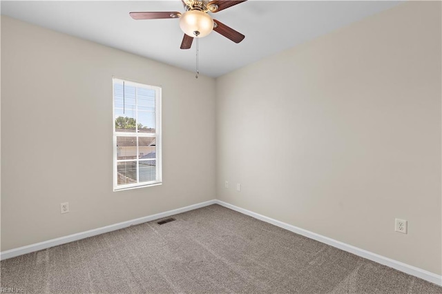 515 Battery Ave, Suffolk, VA 23434 - empty room with carpet, baseboards, and ceiling fan