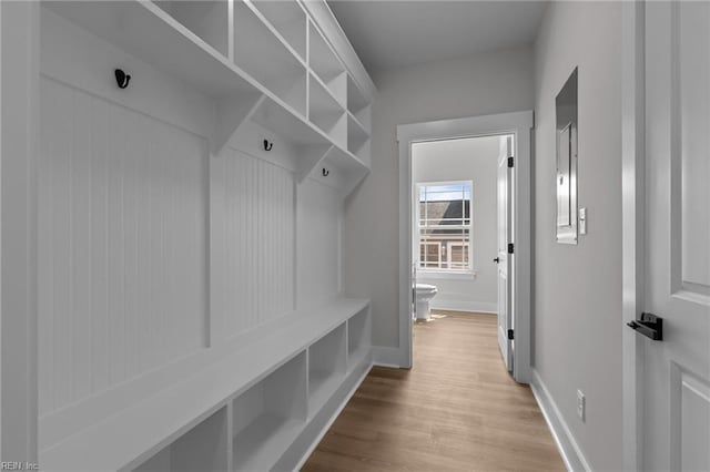 439 Cooper St, Hampton, VA 23669 - mudroom featuring wood finished floors and baseboards