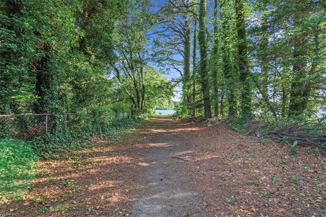view of road