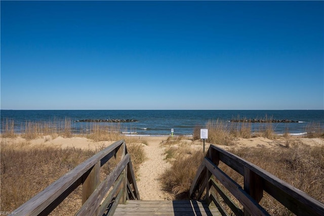 water view with local beach