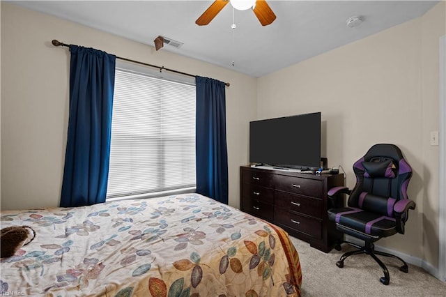 1309 W 25th St, Norfolk, VA 23508 - carpeted bedroom featuring a ceiling fan and baseboards