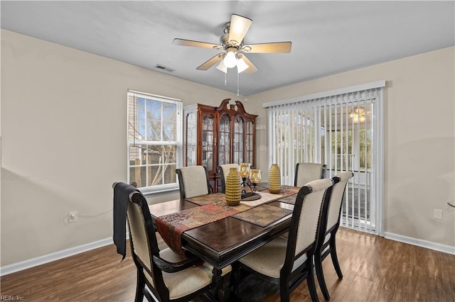 1309 W 25th St, Norfolk, VA 23508 - dining room featuring baseboards, plenty of natural light, and wood finished floors