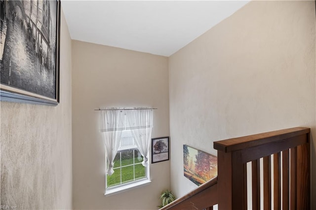 view of stairway