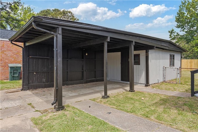 view of home's community with a carport