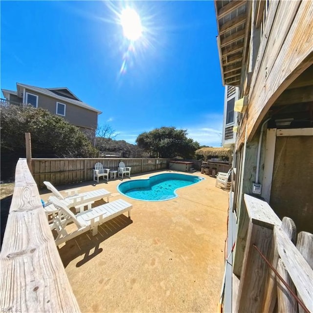 2390 Sandfiddler Rd, Corolla, NC 27927 - view of swimming pool with a patio and fence