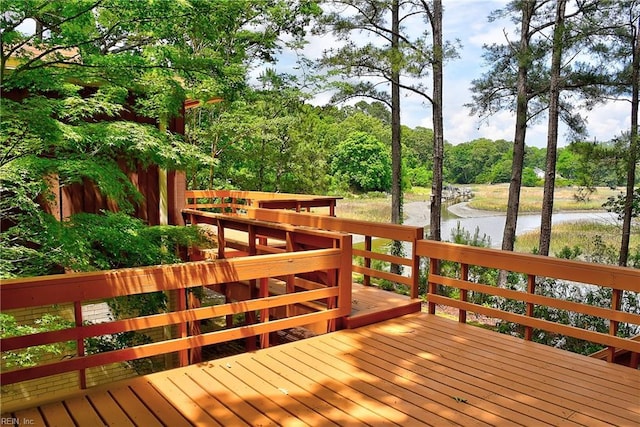 2029 Heron Ct, Suffolk, VA 23433 - wooden deck featuring a water view