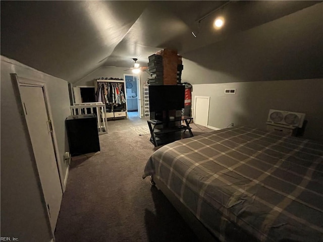 220 Chesterfield Rd, Hampton, VA 23661 - bedroom with carpet flooring and vaulted ceiling