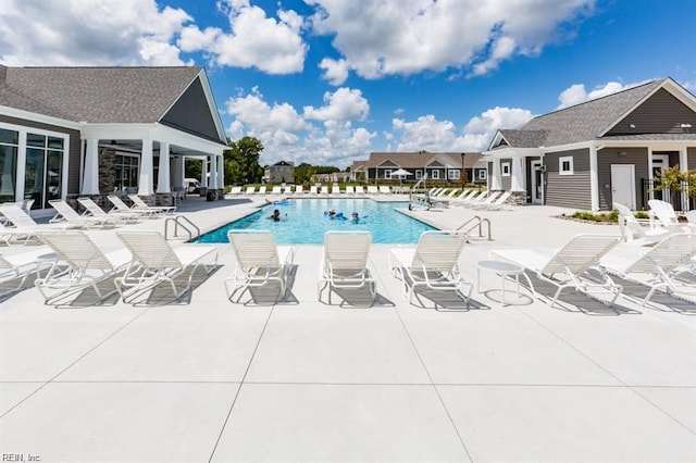 4409 Abercorn Dr, Suffolk, VA 23435 - community pool featuring a patio